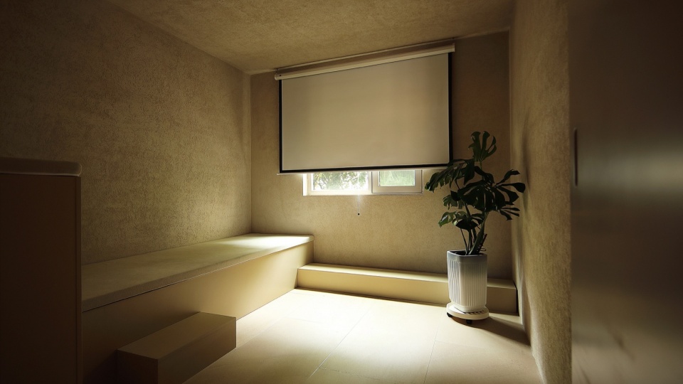 居室Bedroom the rustic house by atelier habitant