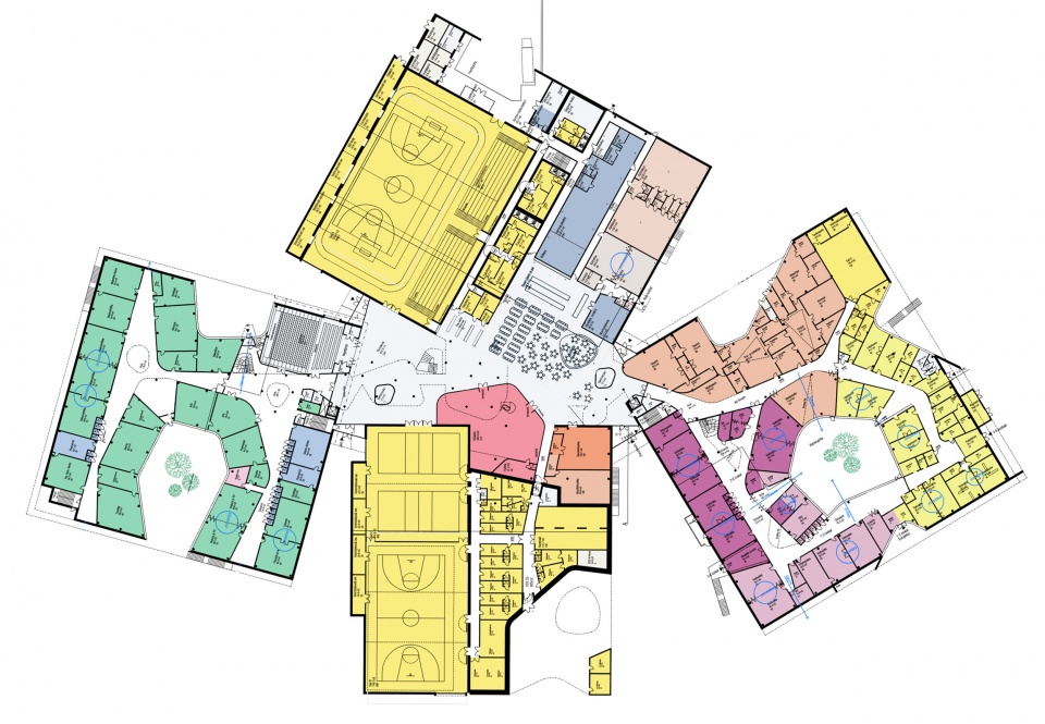 Kastelli. Colored plans 1