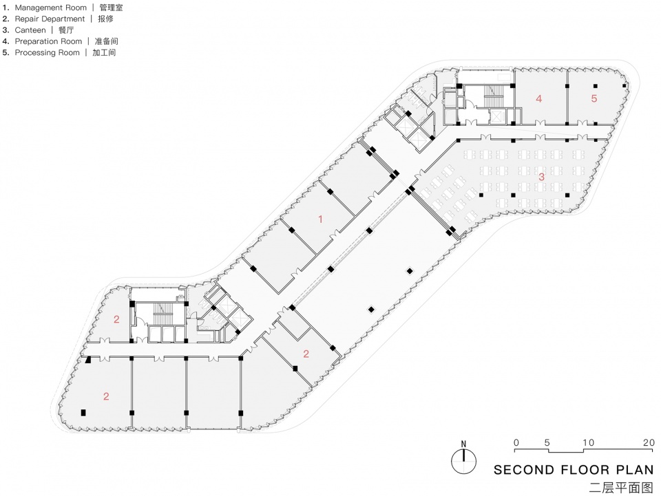 Second Floor Plan 二层平面图©UAD
