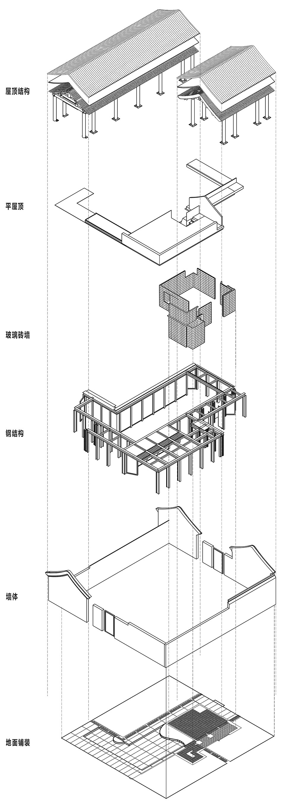 axonometric tenth garden by cu office
