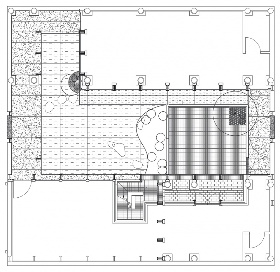 pavement plan tenth garden by cu office