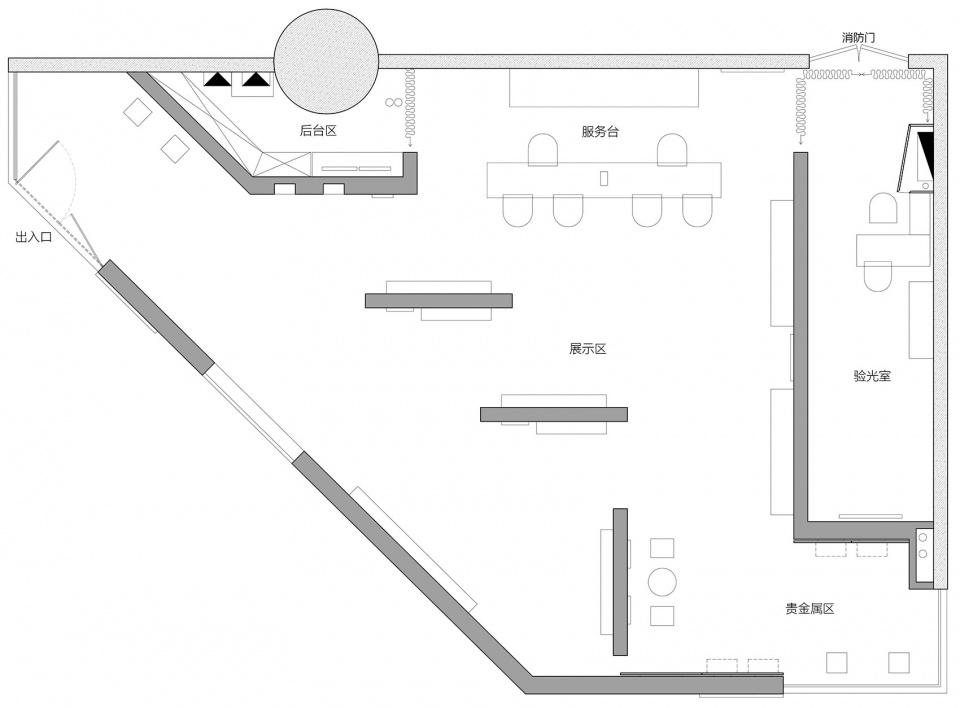 平面图 ab premium optics by ww architects