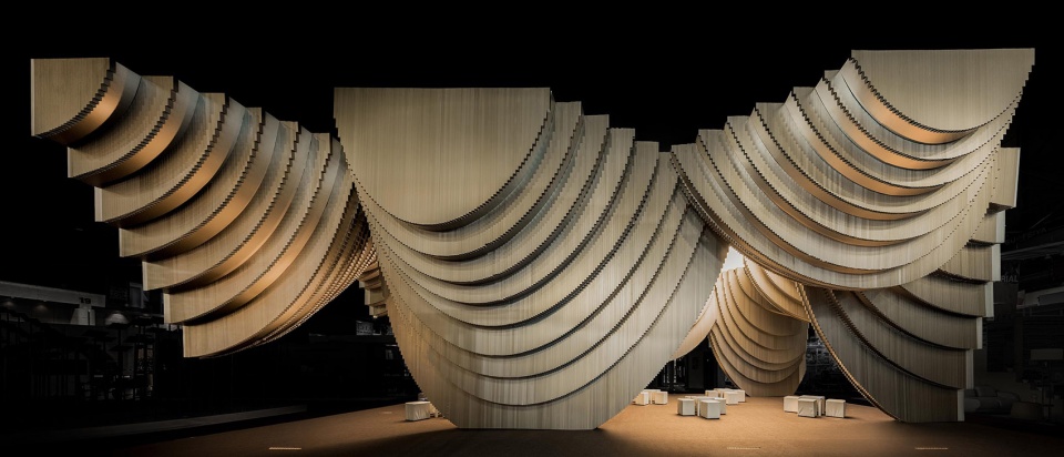 aluminum grotto and public ground by has design and research