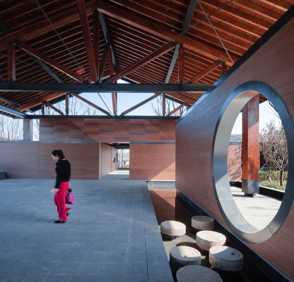 exhibition center of suzhou life and 9 town design studio for urban architecture health town by