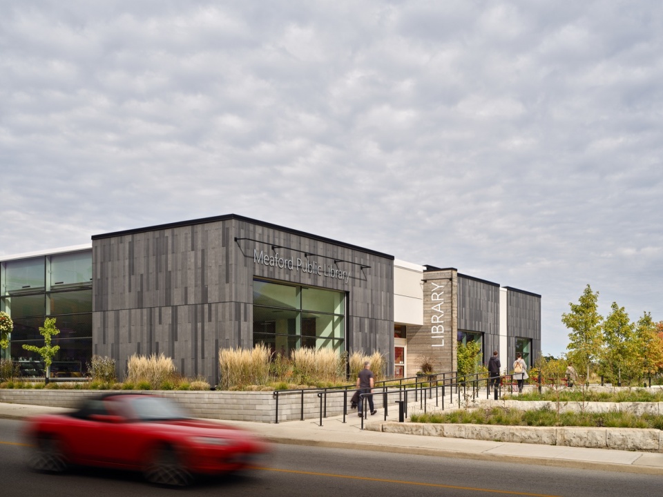 meaford public library by lga architectural partners