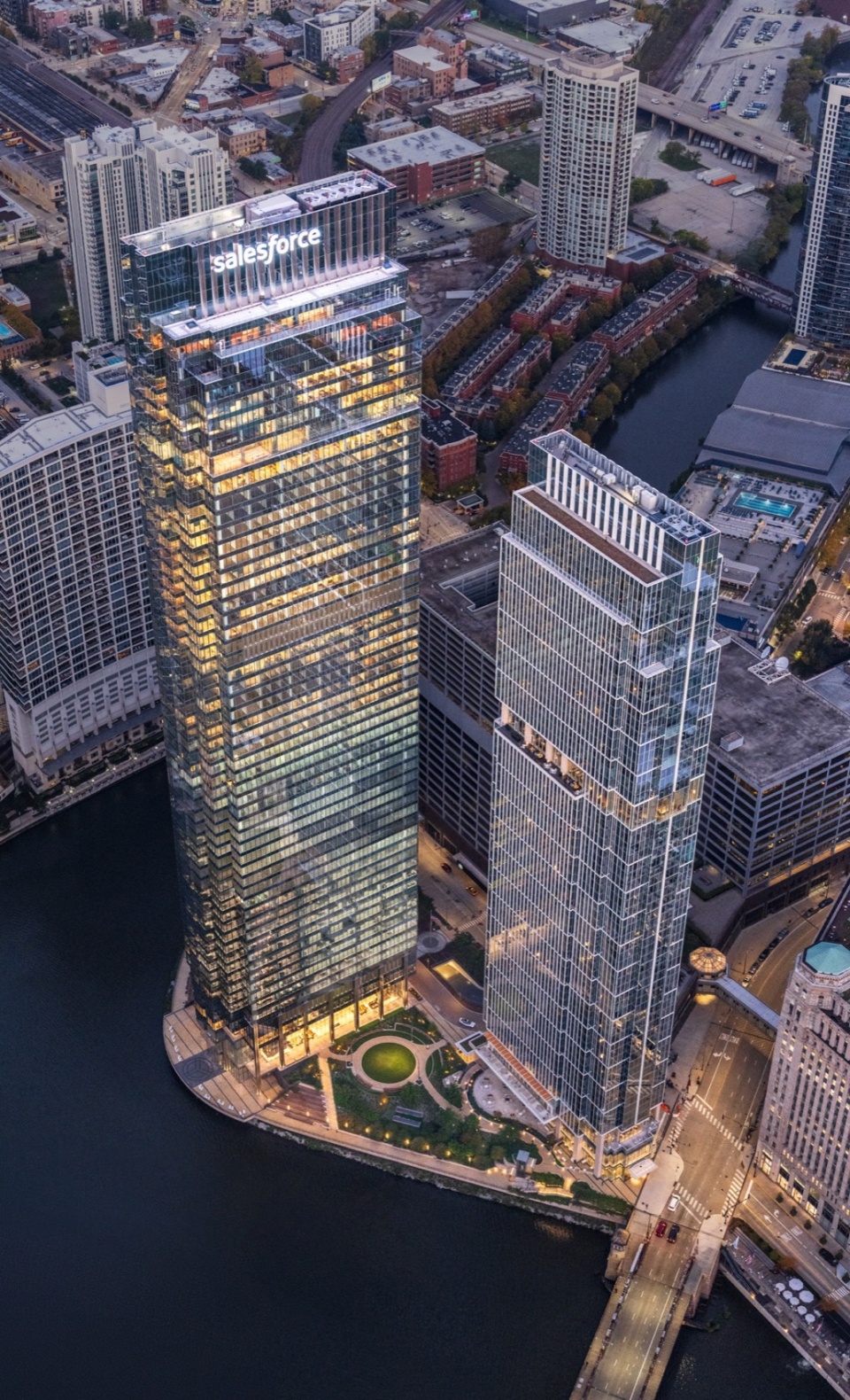 salesforce tower chicago by pelli clarke partners