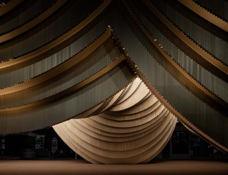 aluminum grotto and public ground by has design and research