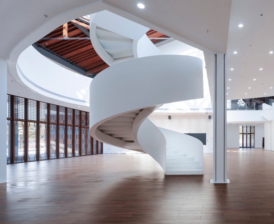 exhibition center of suzhou life and 9 town design studio for urban architecture health town by
