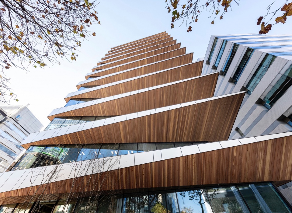 ginsen nishi shimbashi building by nikken sekkei ltd