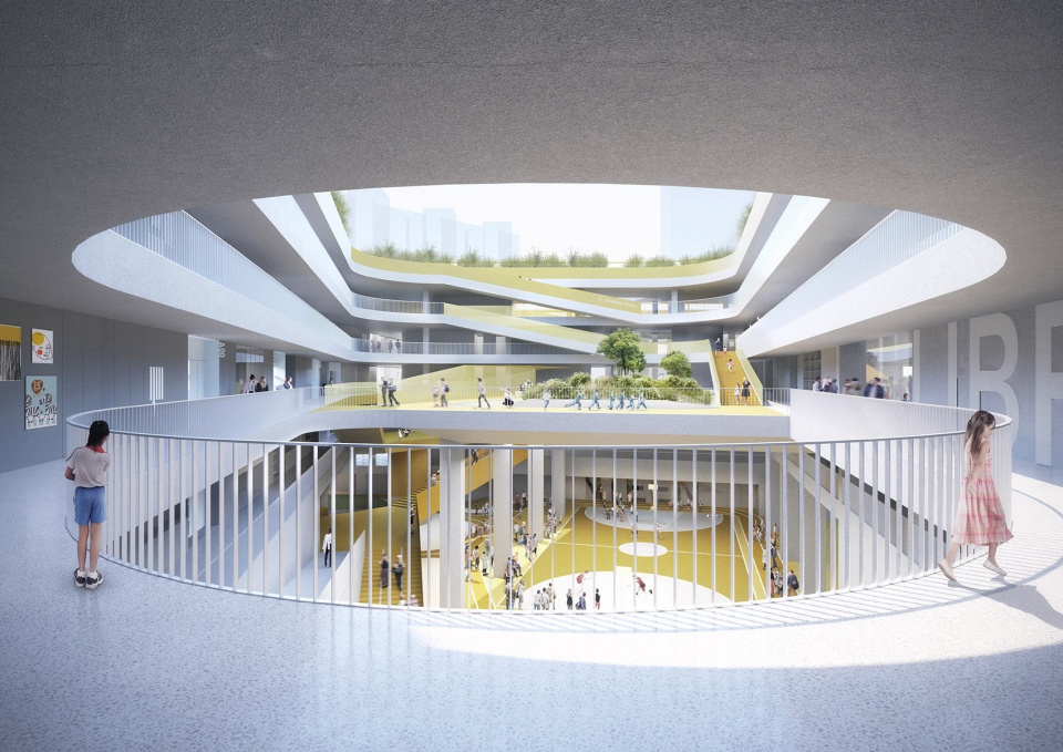 The Overlapped Campus Lianhua Primary School China by reMIX Studio