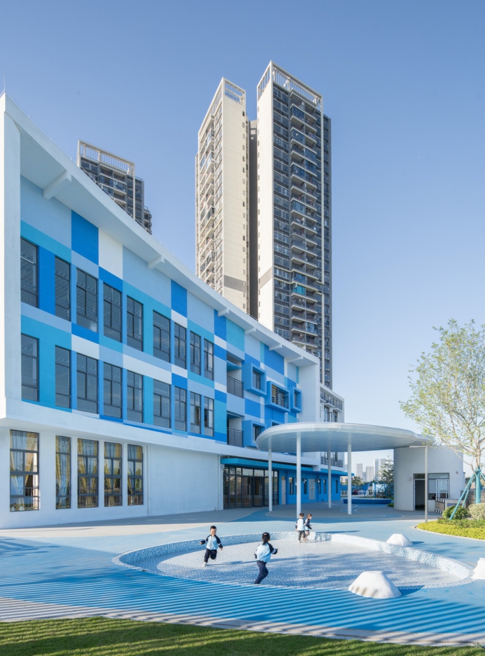 little water droplets kindergarten by atelier cns lt architects