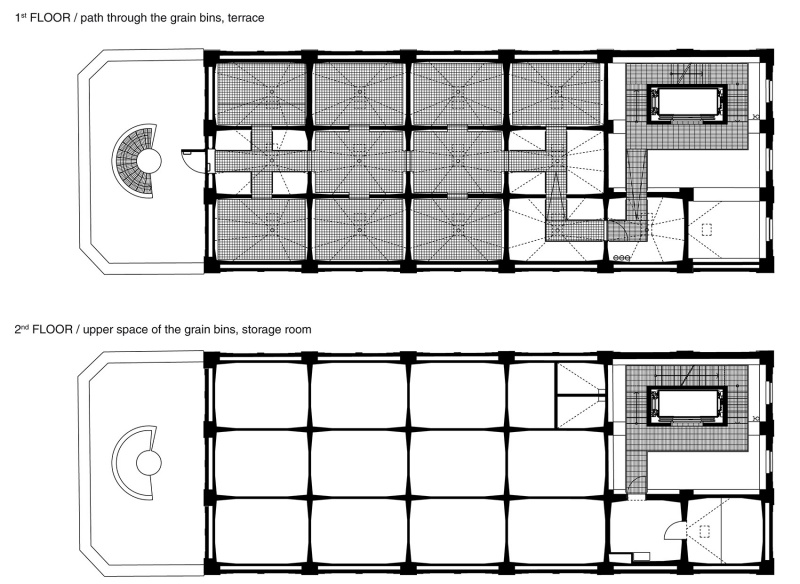 automatic mills grain silo conversion by proks prikryl architekti