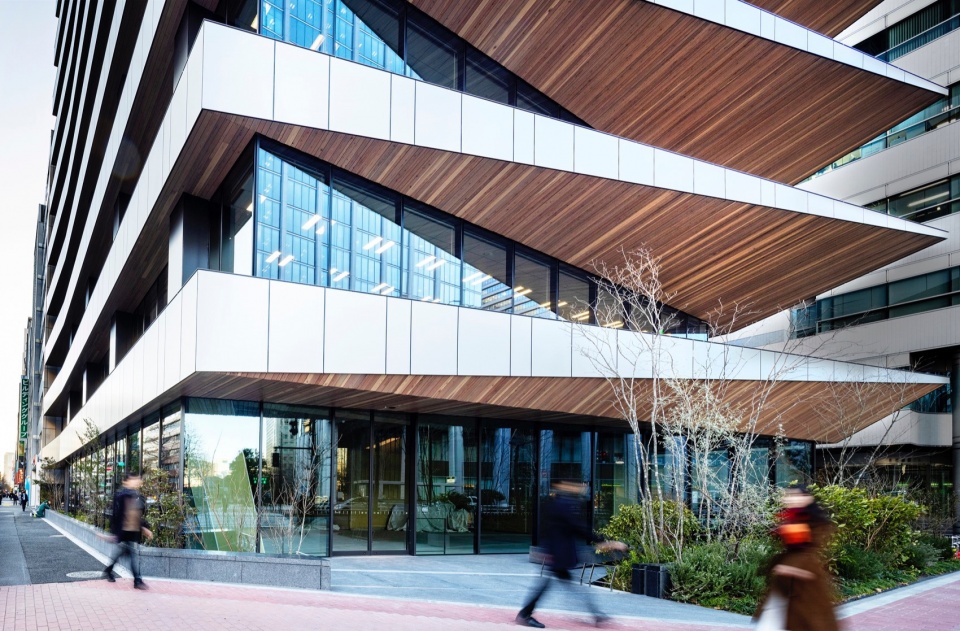 ginsen nishi shimbashi building by nikken sekkei ltd