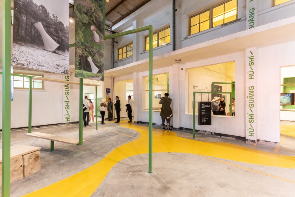 start from hushiguang exhibition south gallery space design by swoop