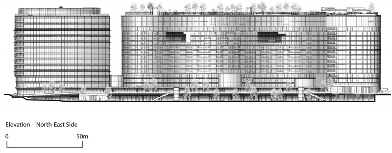 50 electric boulevard and battersea roof gardens by foster partners