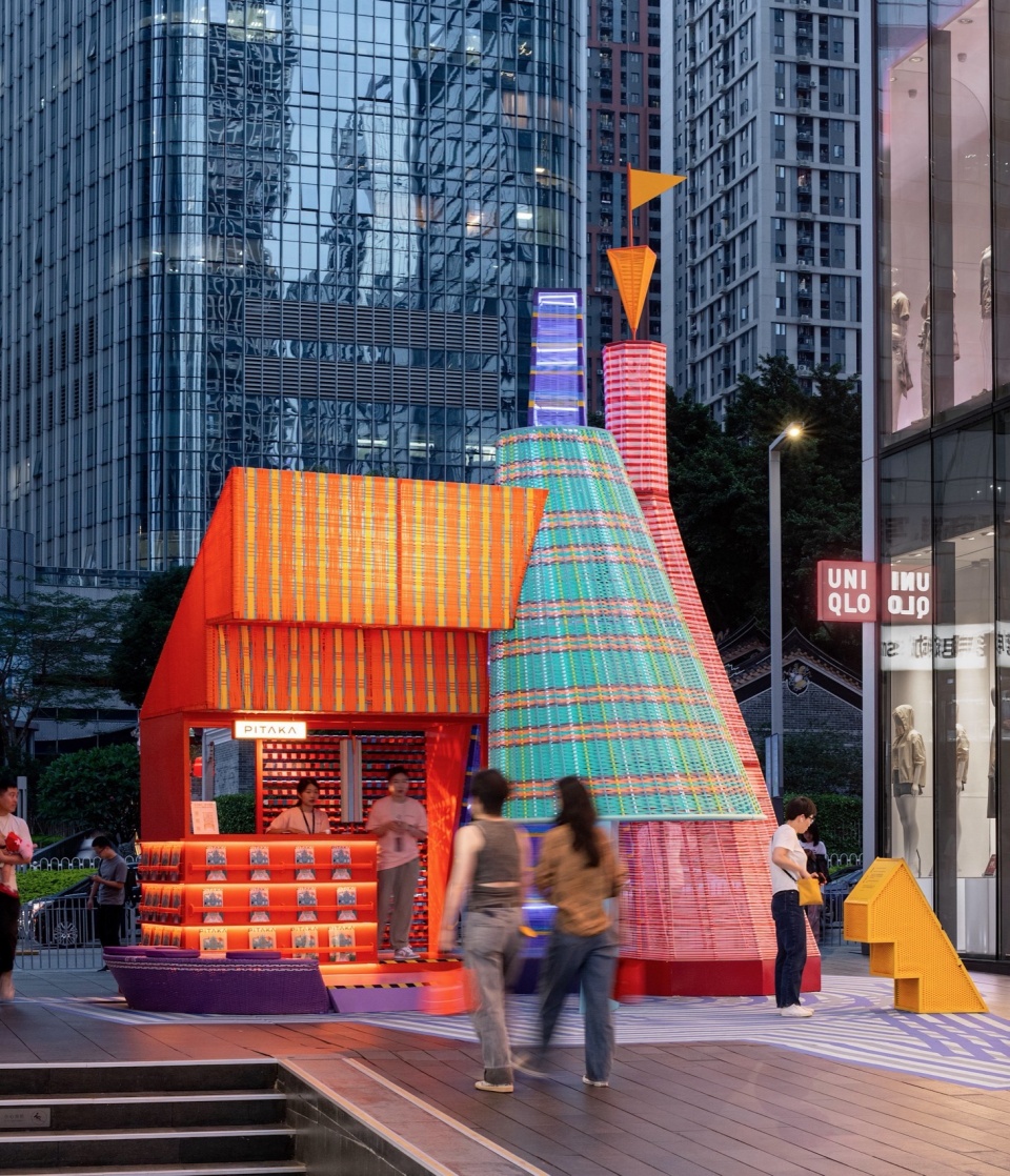 “编织城市 织梦屋”公共艺术装置©大星吉子 摄影:胡康榆 woven city the house of dream