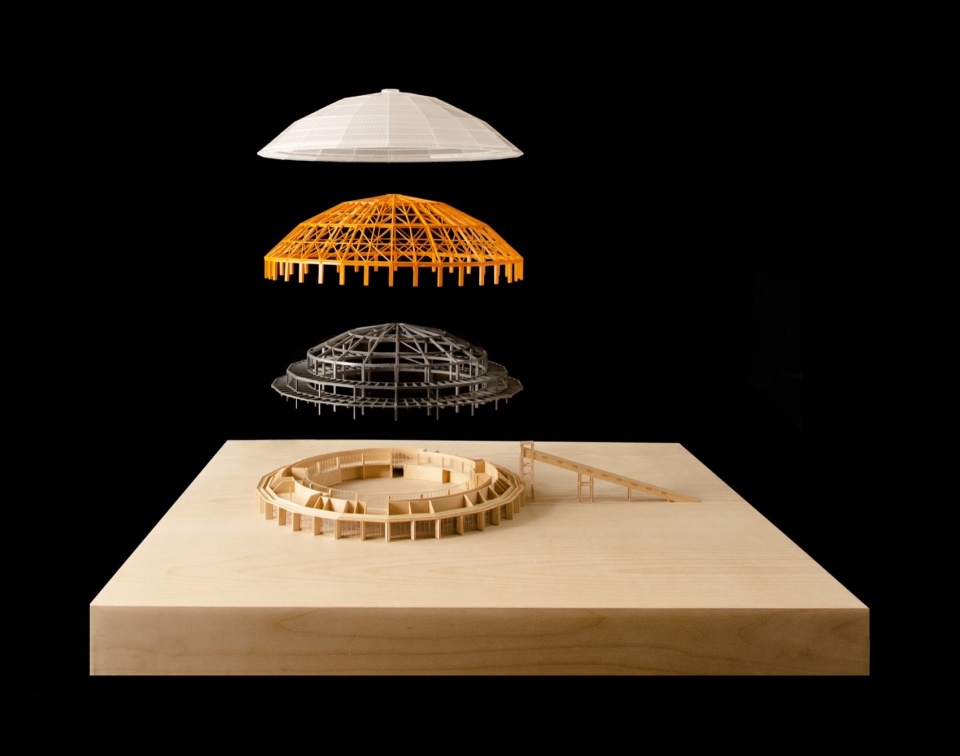 ©SHL West Bund Dome Model the west bund dome art center