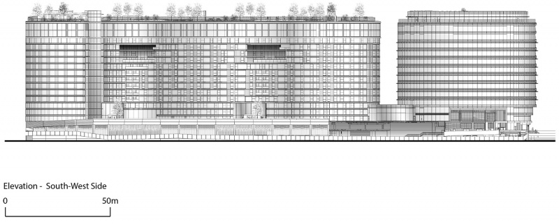 50 electric boulevard and battersea roof gardens by foster partners