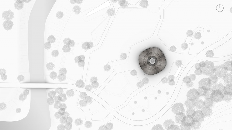 hybrid flax pavilion by intcdc of university of stuttgart