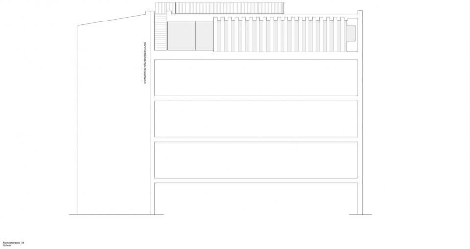 Roof with 20 concrete ribs Berlin Germany by ATELIER ZAFARI