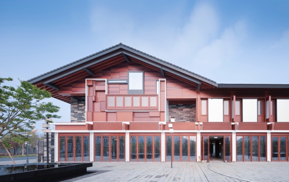 exhibition center of suzhou life and 9 town design studio for urban architecture health town by