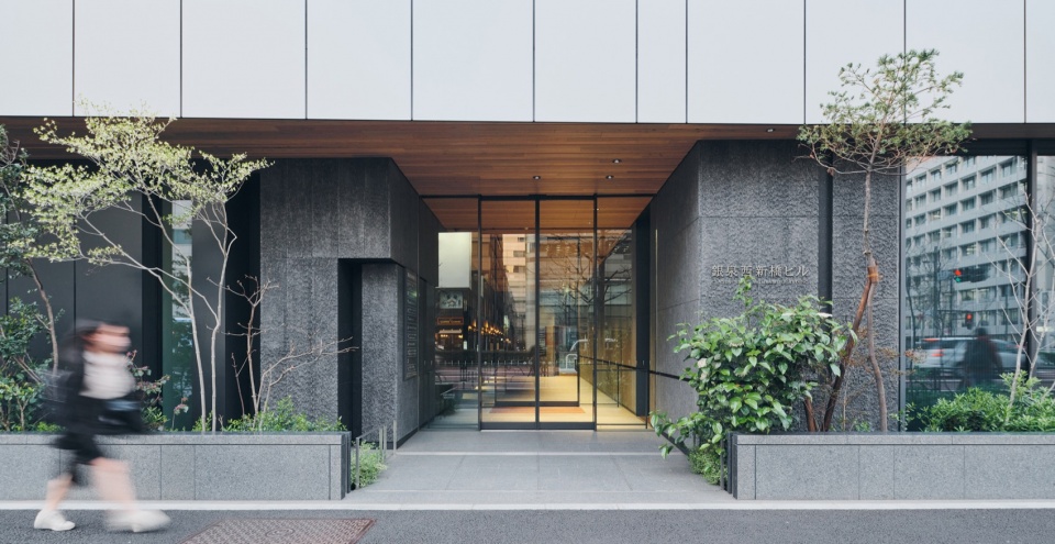 ginsen nishi shimbashi building by nikken sekkei ltd