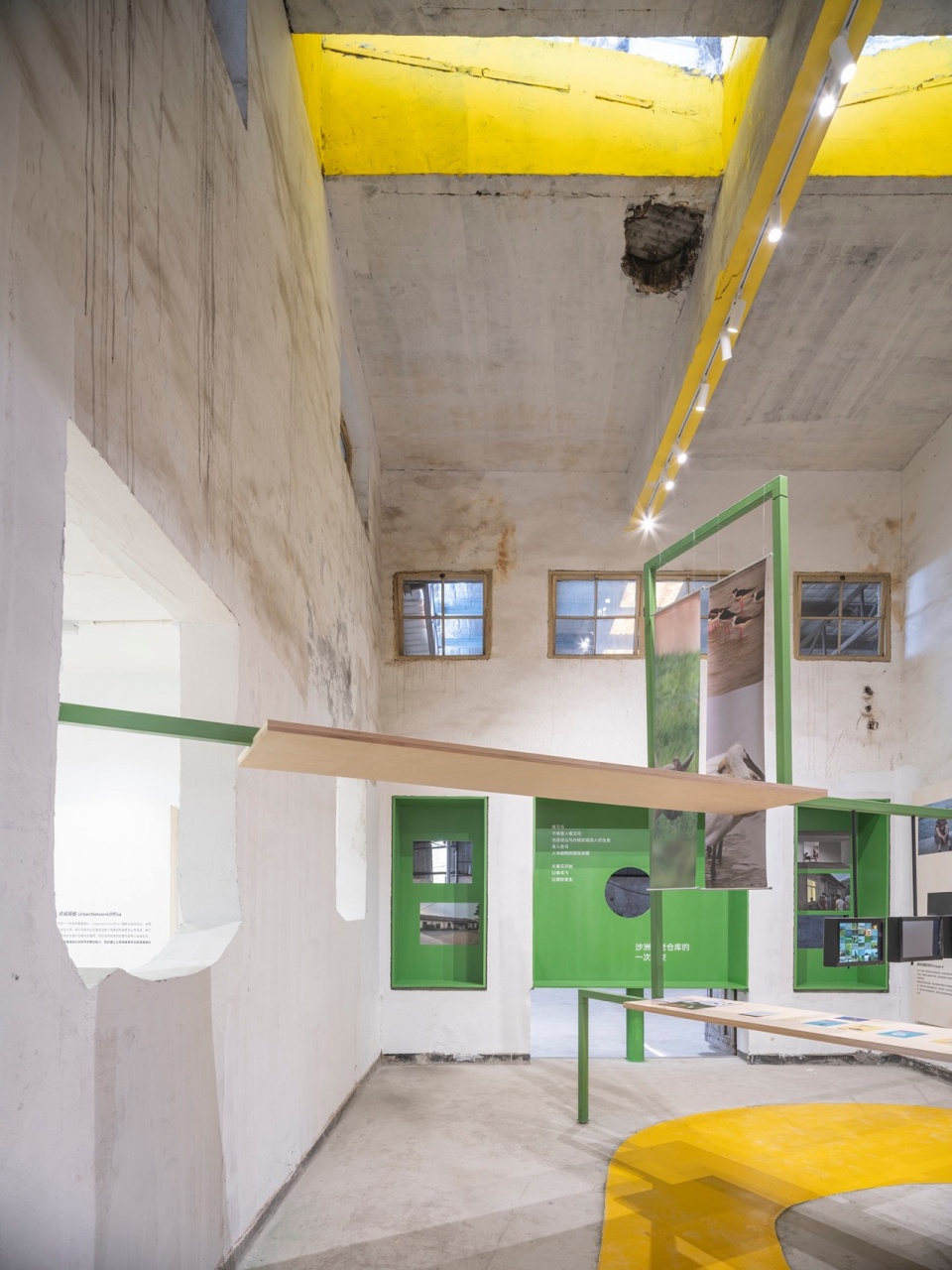 start from hushiguang exhibition south gallery space design by swoop