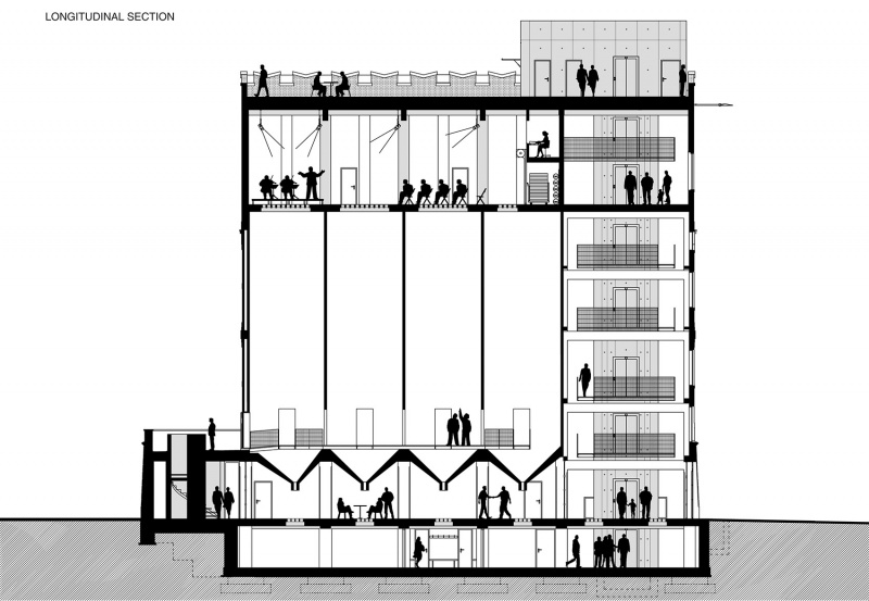 automatic mills grain silo conversion by proks prikryl architekti