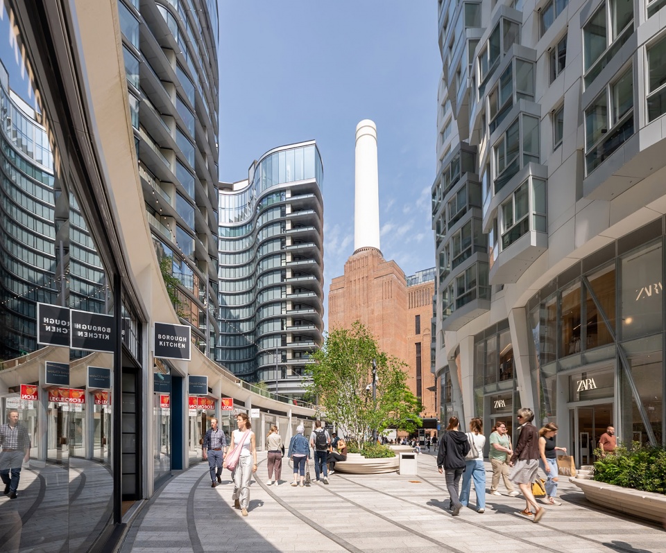 50 electric boulevard and battersea roof gardens by foster partners