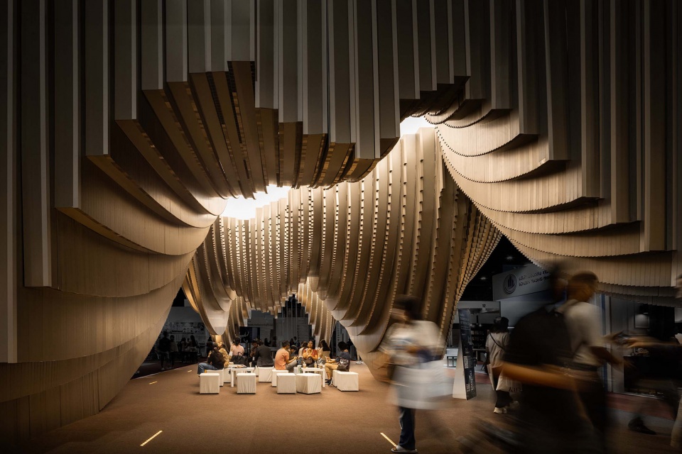 aluminum grotto and public ground by has design and research