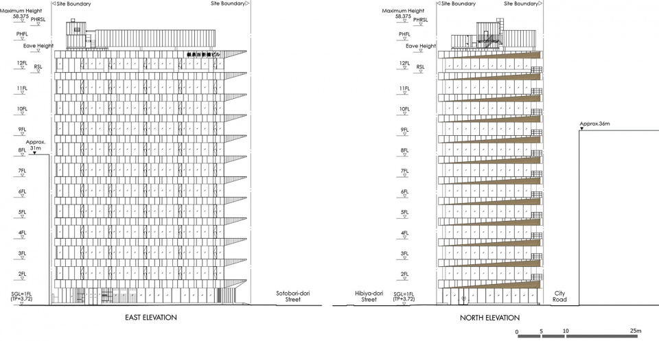 ginsen nishi shimbashi building by nikken sekkei ltd