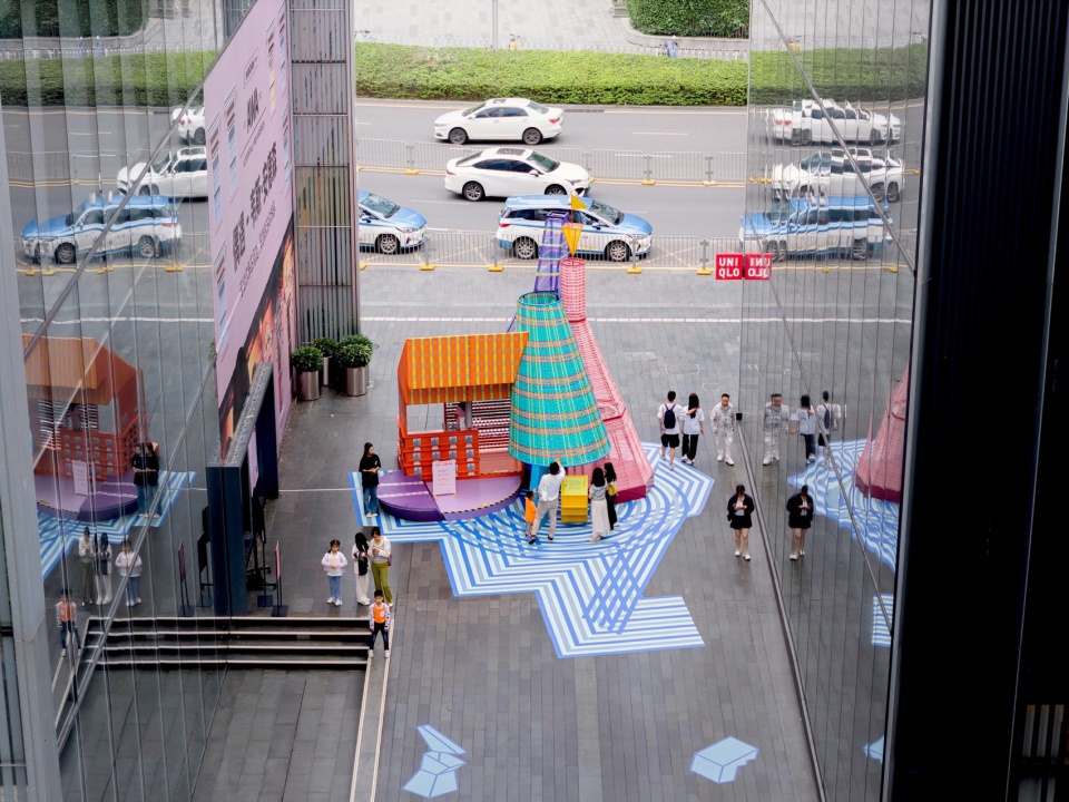 “编织城市 织梦屋”公共艺术装置© PITAKA woven city the house of dream