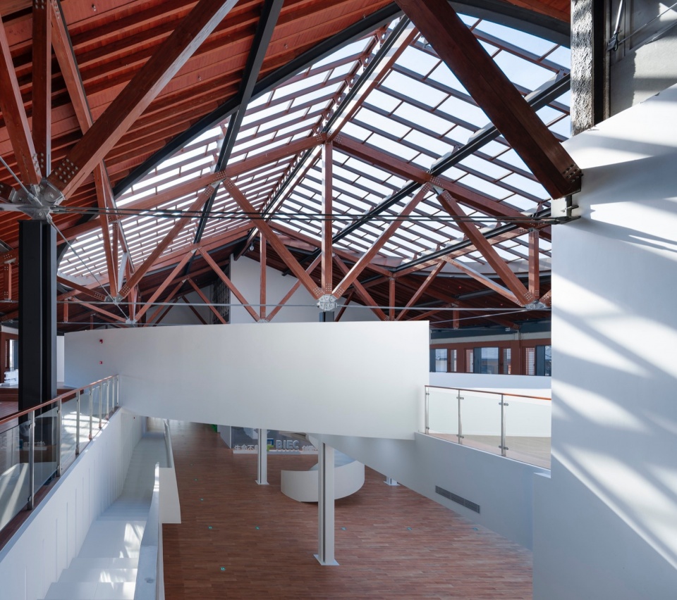exhibition center of suzhou life and 9 town design studio for urban architecture health town by