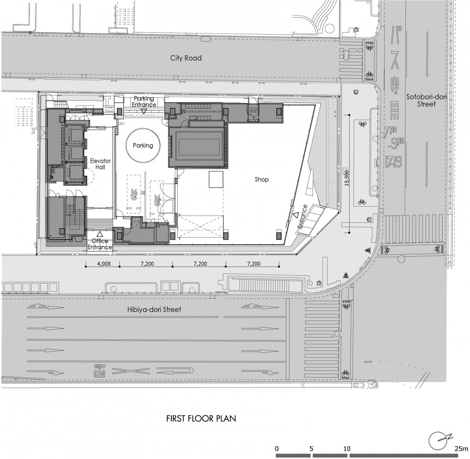 ginsen nishi shimbashi building by nikken sekkei ltd
