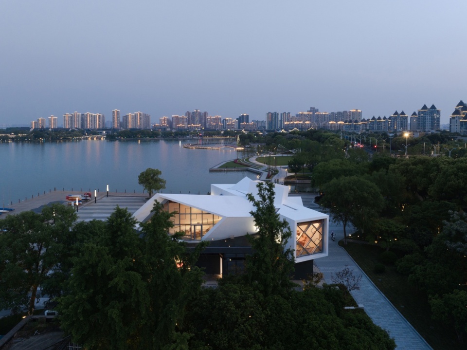 wind garden post station by isozaki huqian partners