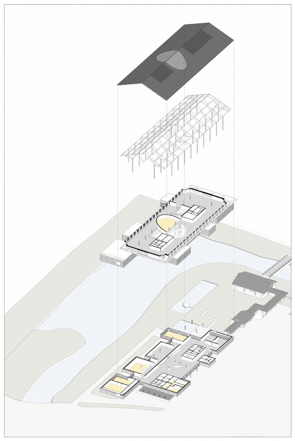 exhibition center of suzhou life and 9 town design studio for urban architecture health town by