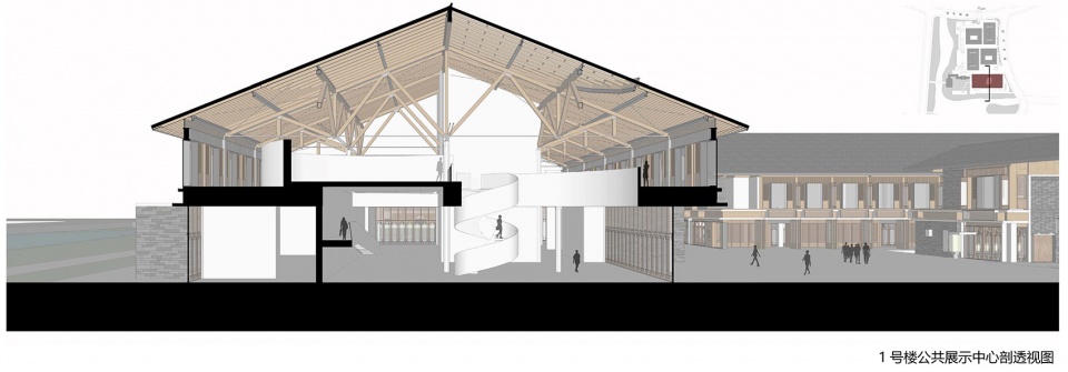 exhibition center of suzhou life and 9 town design studio for urban architecture health town by