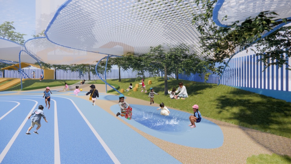 little water droplets kindergarten by atelier cns lt architects