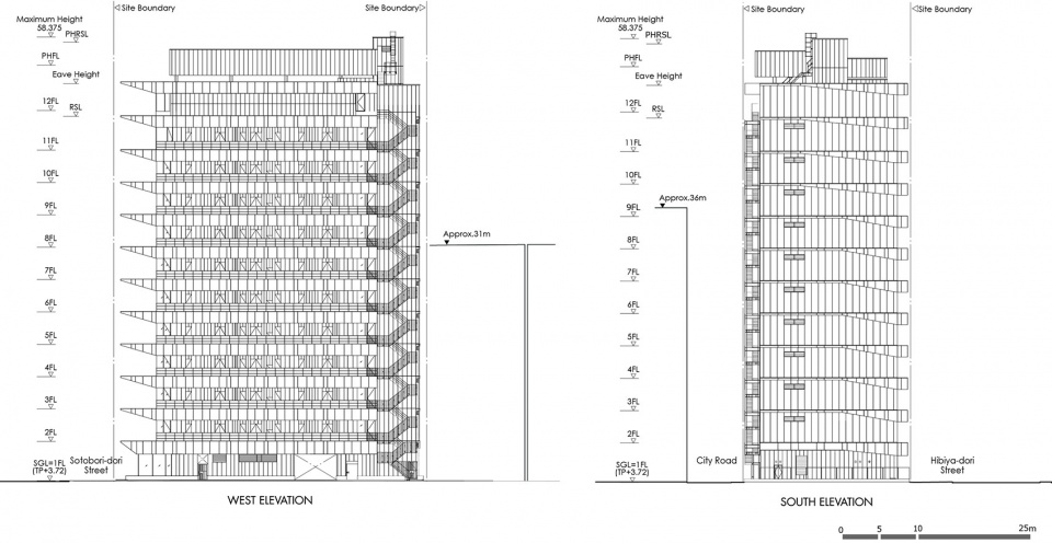 ginsen nishi shimbashi building by nikken sekkei ltd