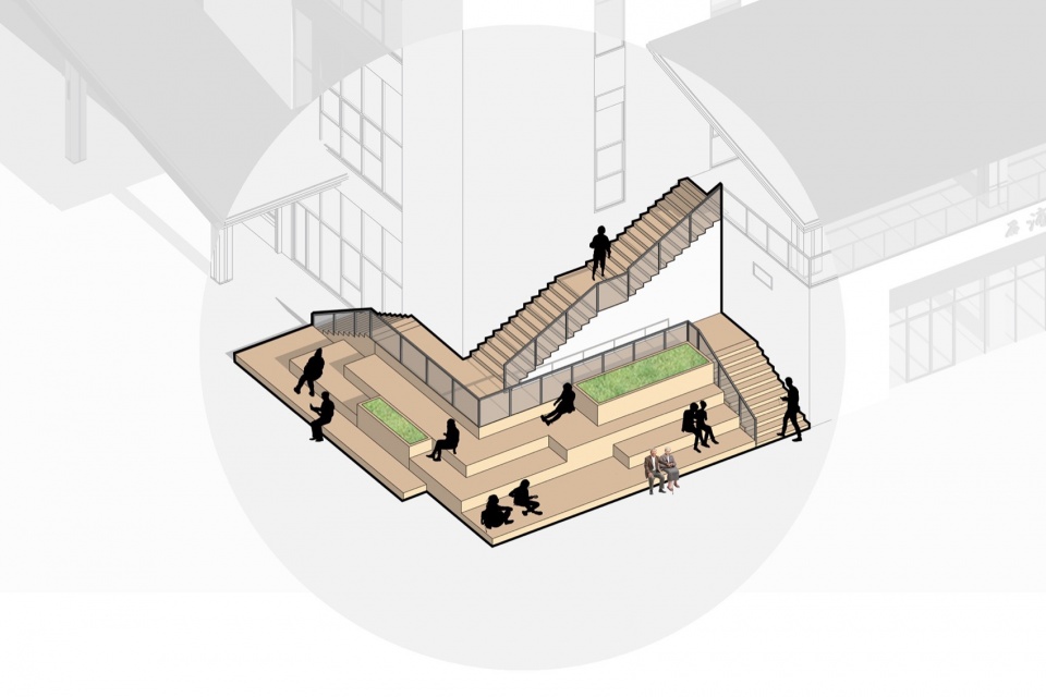 转角台阶,Corner step © 有关工作室