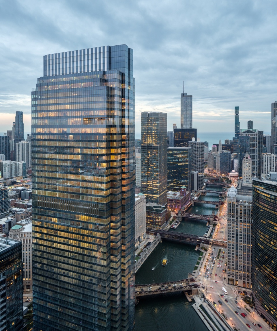 salesforce tower chicago by pelli clarke partners