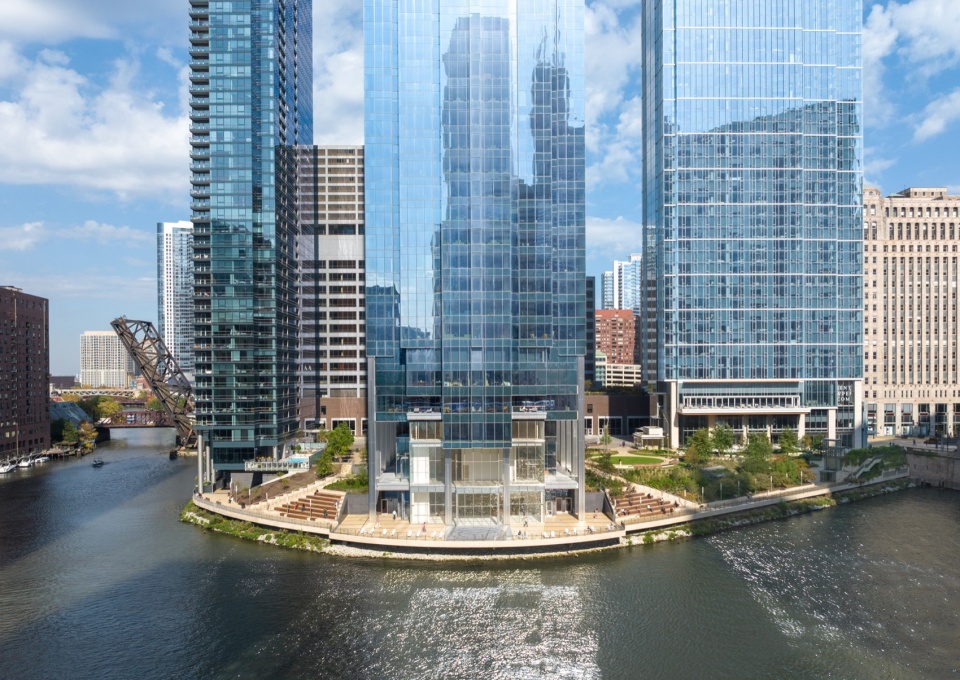salesforce tower chicago by pelli clarke partners