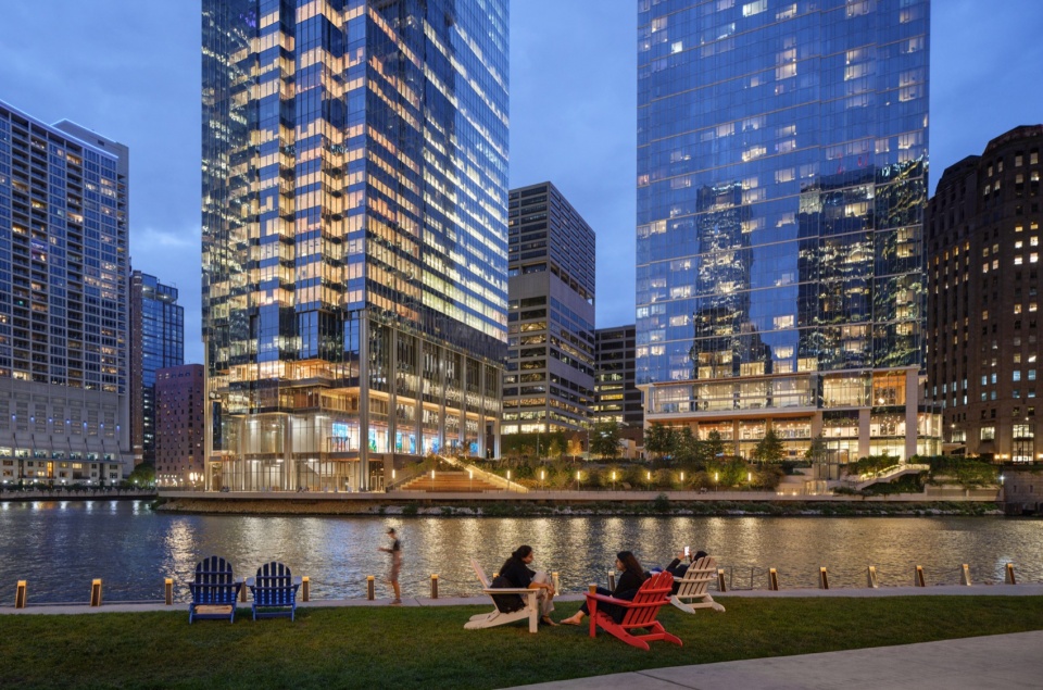 salesforce tower chicago by pelli clarke partners