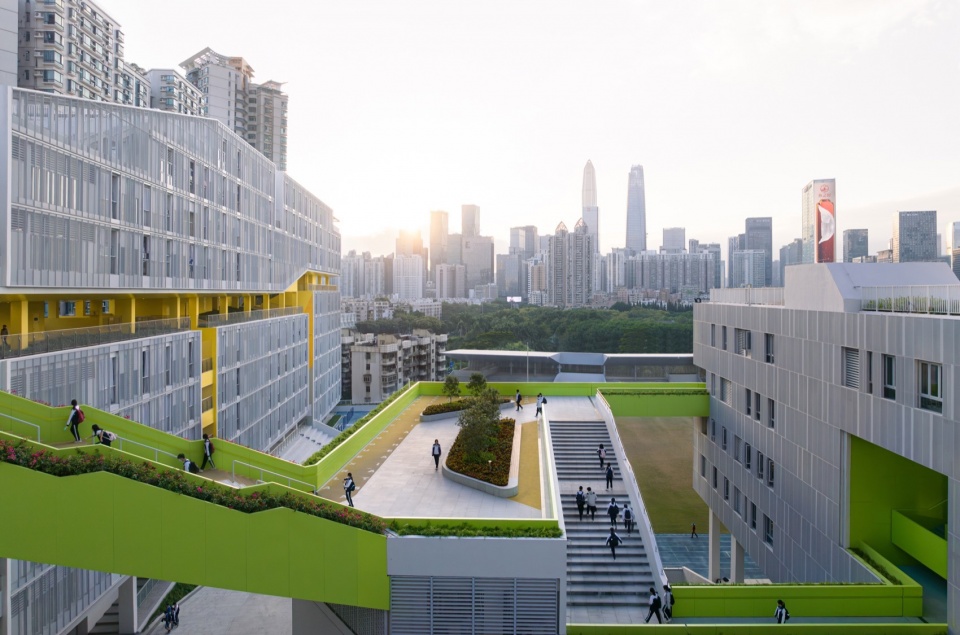 Futian High School Campus China by reMIXstudio mhu