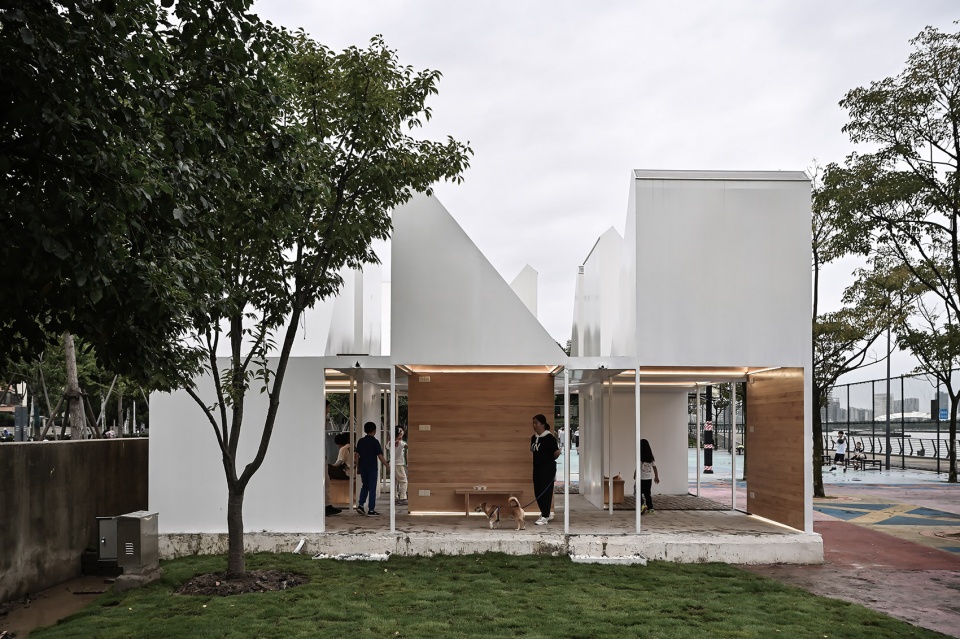 two pavilions in shanghai by gom