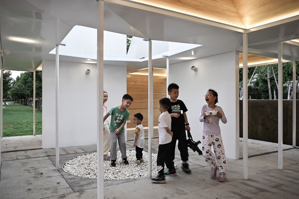 two pavilions in shanghai by gom