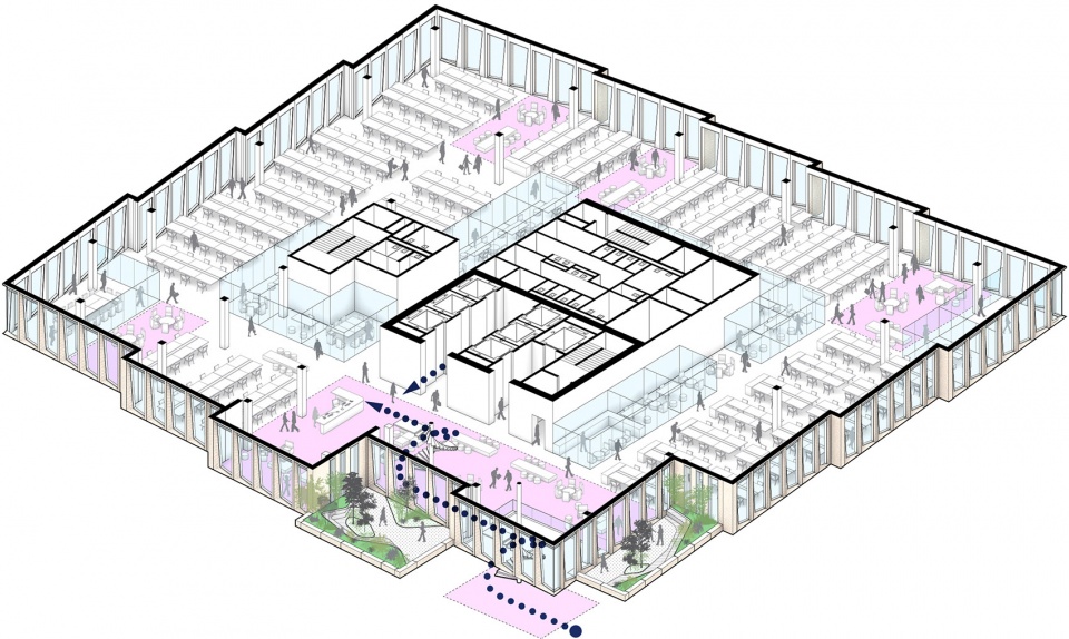 visas market support center by henning larsen
