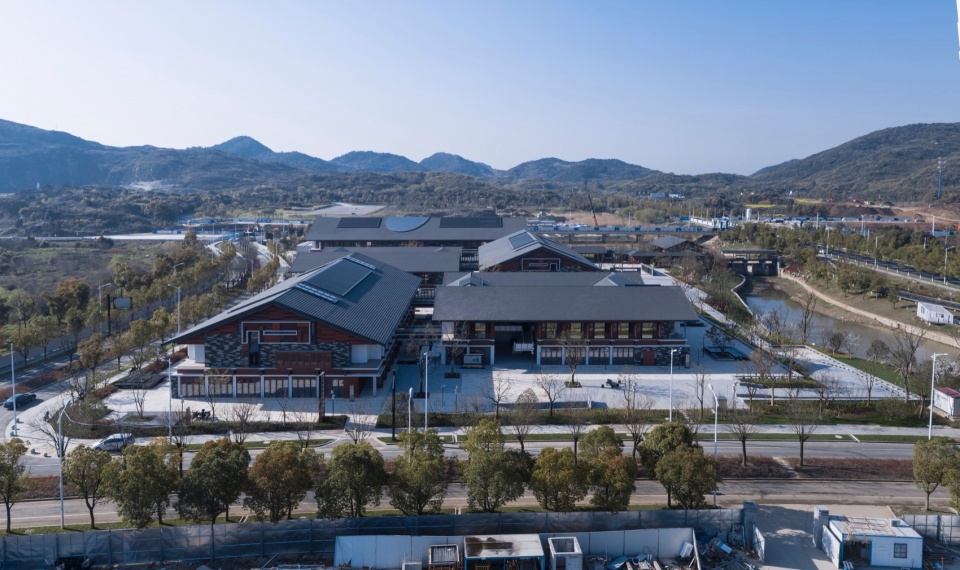 exhibition center of suzhou life and 9 town design studio for urban architecture health town by