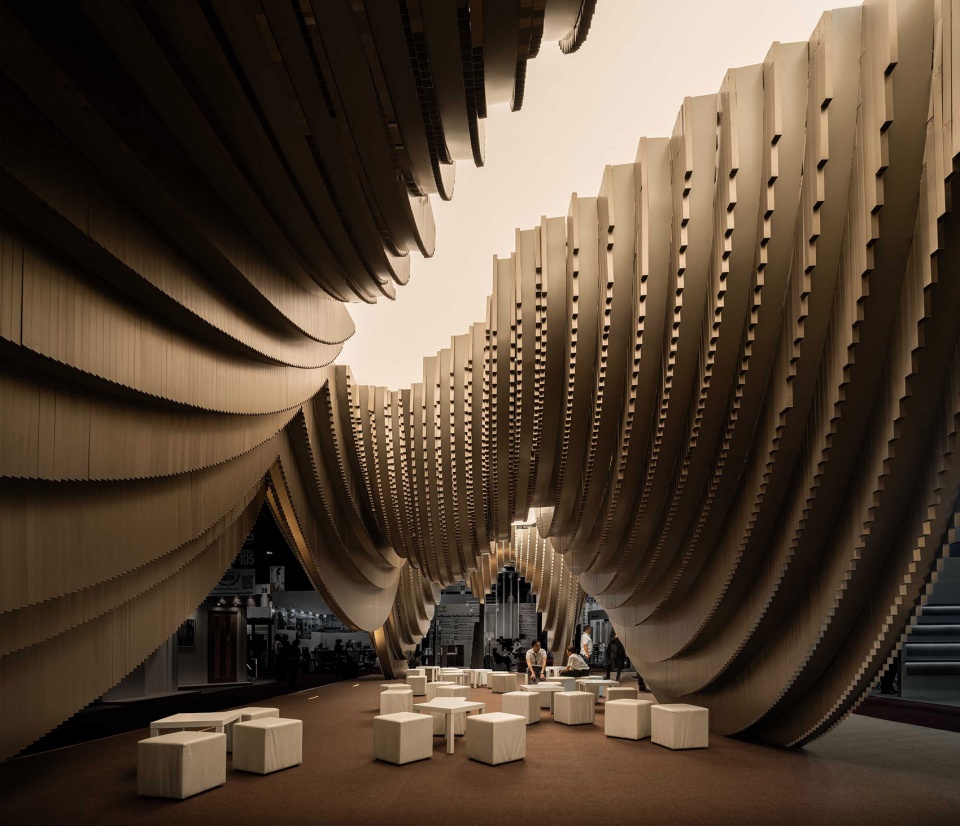 aluminum grotto and public ground by has design and research