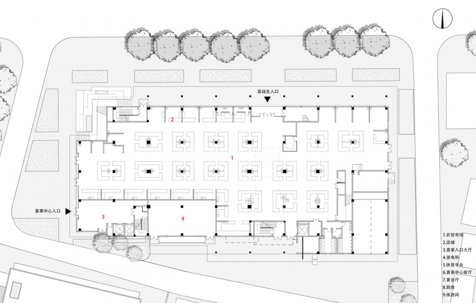 一层平面图,First floor plan © 有关工作室